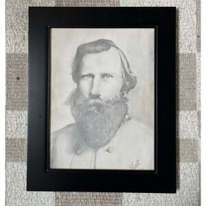 Hand Drawn Sketched Pencil Artist Image Portrait World War 2 Generals WW2